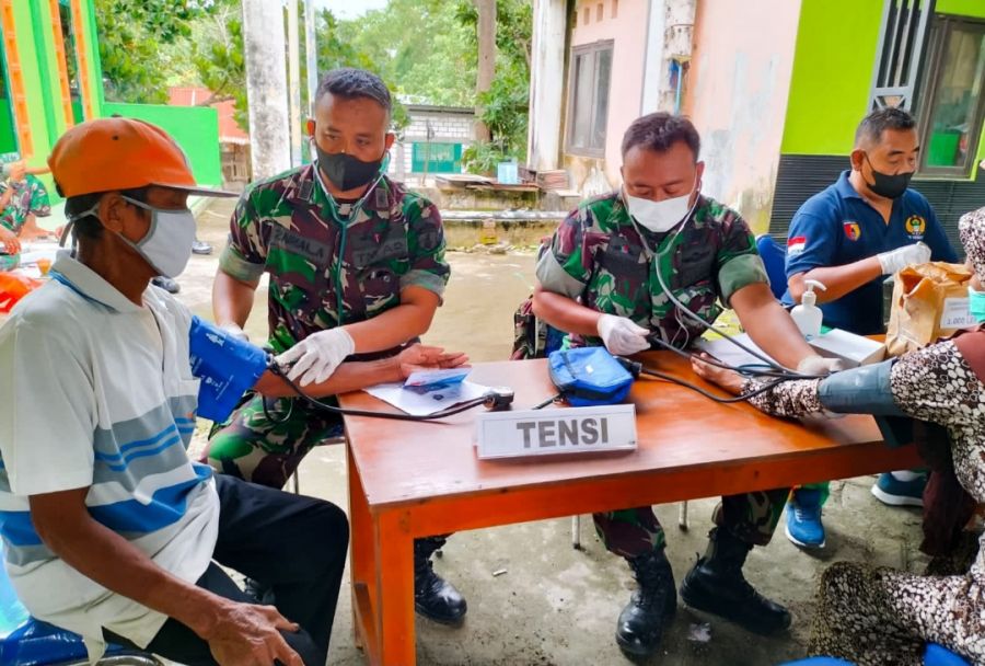 Kodim 0813: Bojonegoro Gelar Serbuan Vaksinasi Tahap 2 di Dua Desa diwilayah Kepohbararu