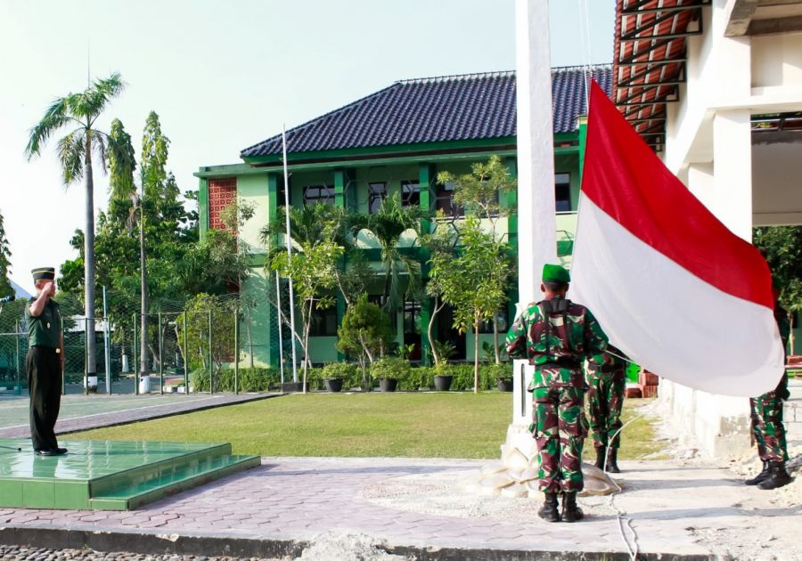 Kodim 0813 Bojonegoro Gelar Upacara Bendera Tujuh Belasan