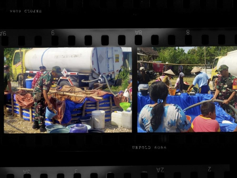 Kodim 0813 Bojonegoro Salurkan 16 Ribu Liter Air Bersih untuk Warga Terdampak Kekeringan