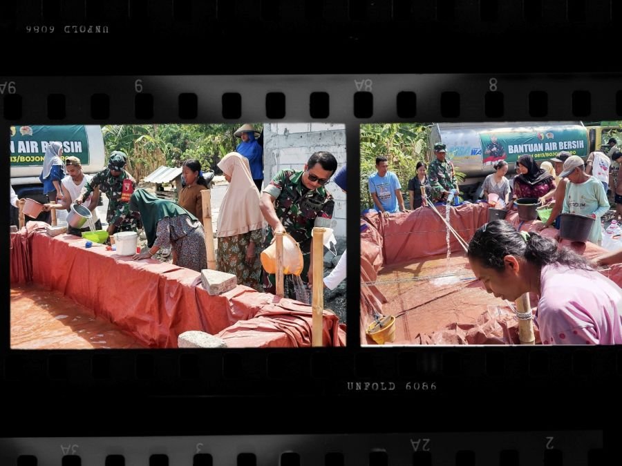 Kodim 0813 Bojonegoro Salurkan 77.000 Liter Air Bersih ke Wilayah Kekeringan