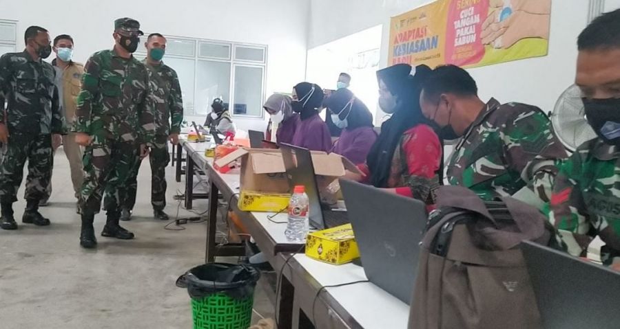 Kodim Bojonegoro, Serbuan Vaksinasi Naker PSM Sraturejo Baureno Guna Percepatan Herd Immunity