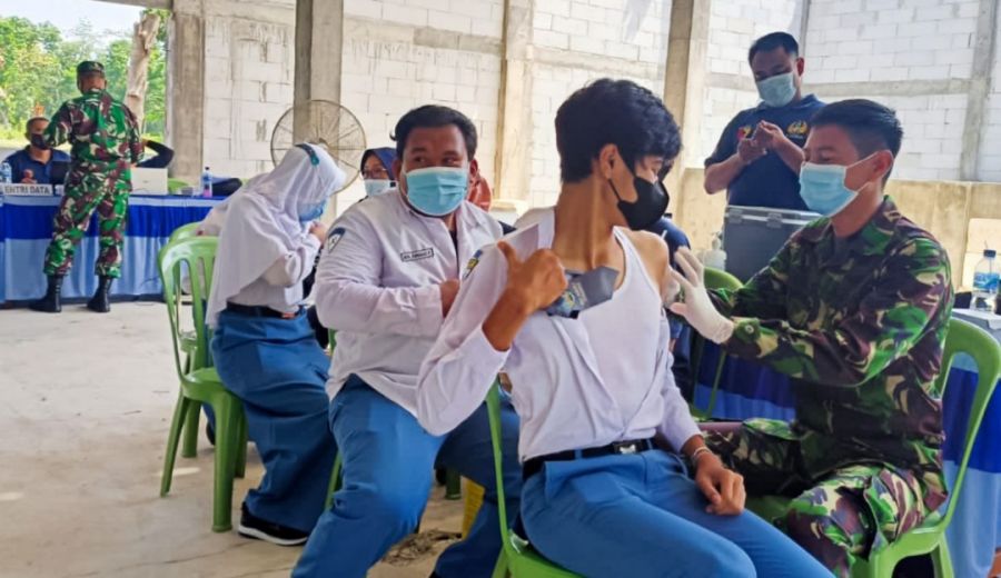 Kodim Bojonegoro Terus Bergerak Laksanakan Serbuan Vaksinasi Covid-19