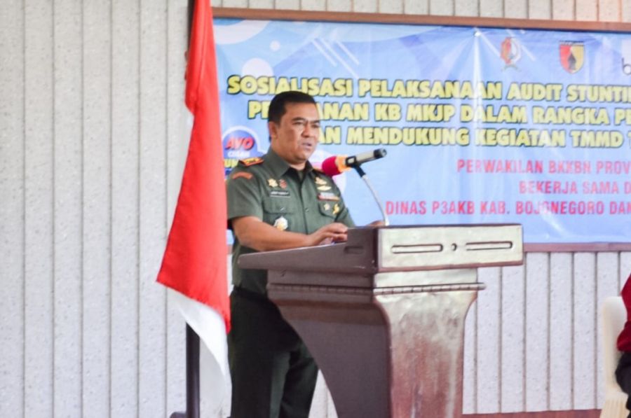 Komitmen Kodim 0813 Bojonegoro bersama Dinas P3AKB turunkan Stunting