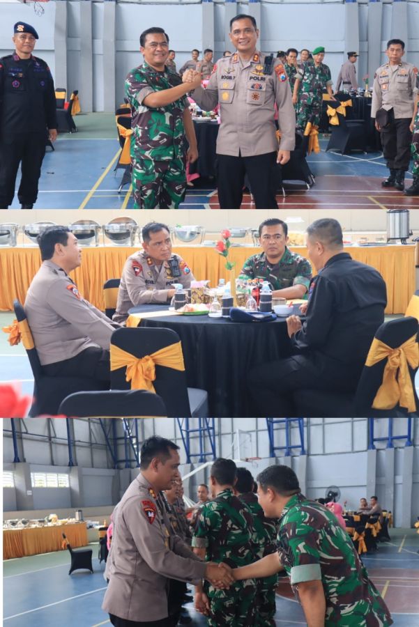 Kompak, Kapolres Bersama Dandim 0813/Bojonegoro Gelar Halal Bihalal