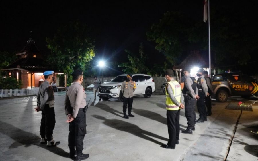 Kompol Muh Wahyudin Latif  Cek Kantor Polisi di Wilayah Barat Kabupaten Bojonegoro