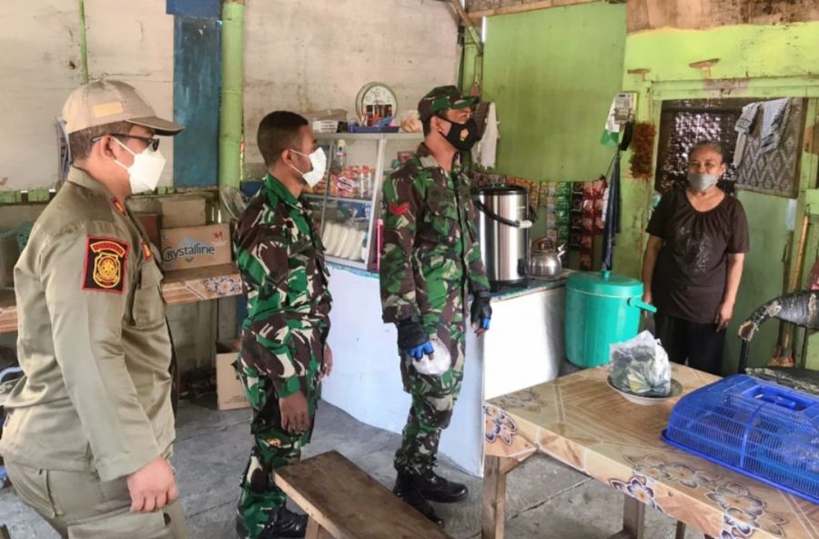 Koptu Heru Ajak Pedagang Kaki Lima Taati Prokes