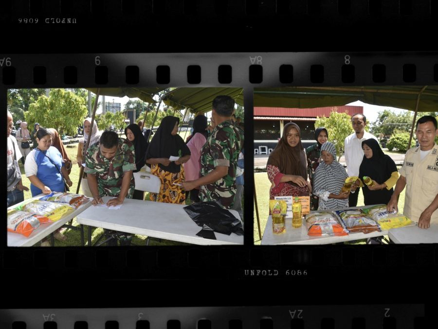 Ringankan Kebutuhan Pokok Masyarakat, Korem 071/Wijayakusuma Gelar Bazar Sembako Murah