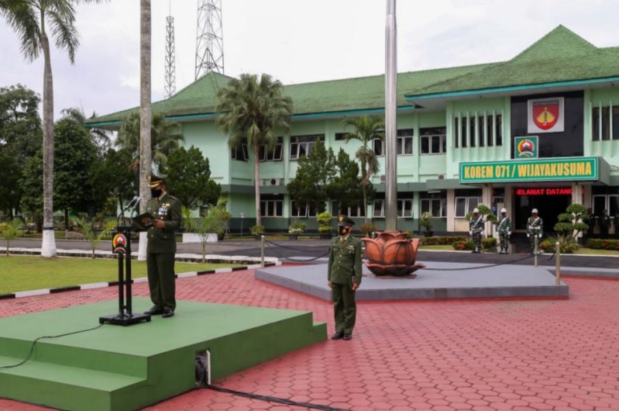 Korem 071/Wijayakusuma Gelar Upacara Peringatan Hari Pahlawan Tahun 2021