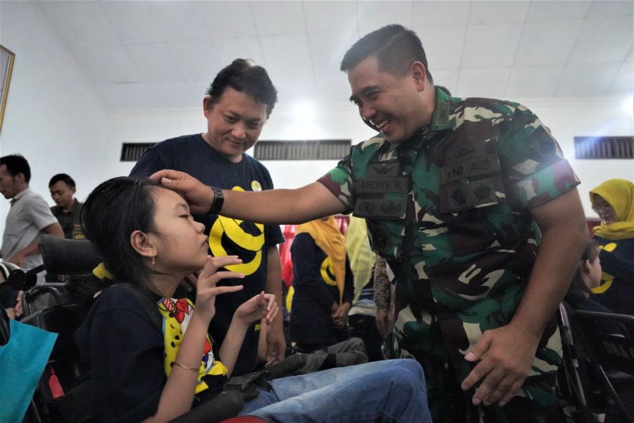Korem 071/Wijayakusuma Pelopori Gerakan Orang Tua Asuh Disabilitas Ganda