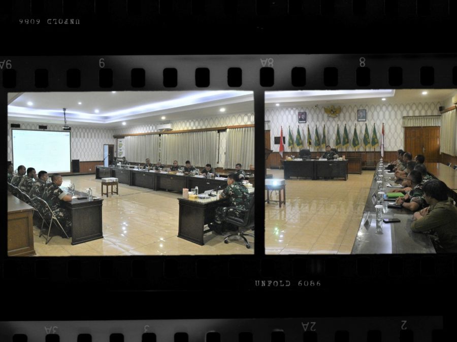 Pastikan Program dan Kegiatan Satuan Berjalan, Korem 071/Wijayakusuma Rapat Evaluasi Kinerja 