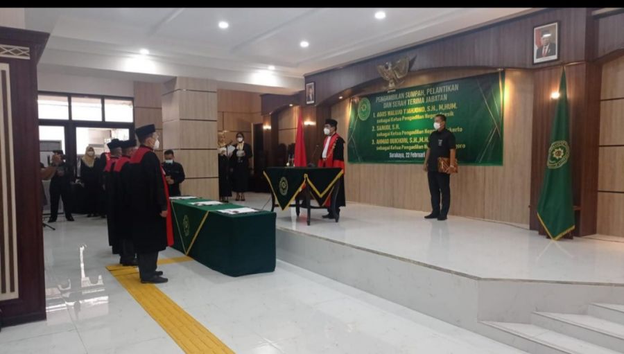 KPN Bojonegoro Kelas 1B Resmi Dilantik di Pengadilan Tinggi Surabaya Setelah Kosong Beberapa Bulan