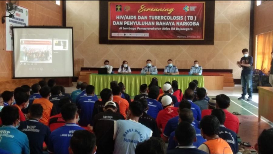 Lapas Bojonegoro Screening TBC, HIV/AIDS dan Sosialisasi Bahaya Narkoba