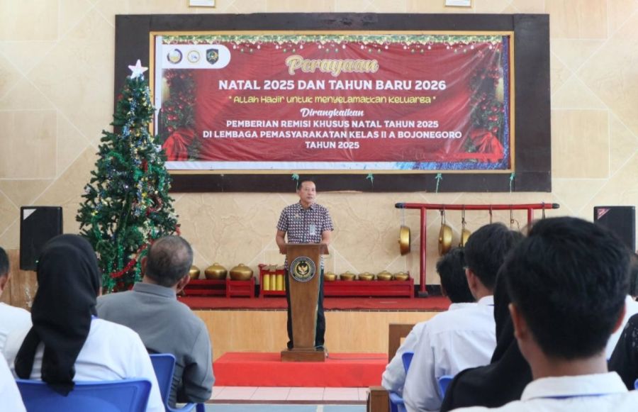 Lapas Kelas llA Bojonegoro Beri Remisi Khusus Natal dan Pengurangan Pidana Khusus Natal 