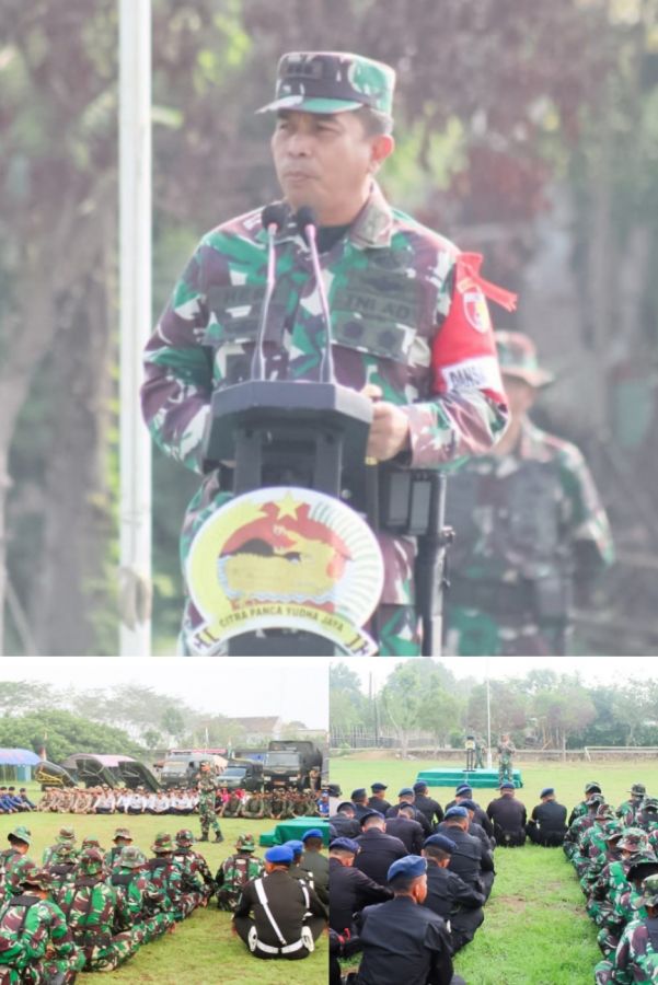 Latihan Lapangan Gulbencal  diwilayah Kodim 0813 Bojonegoro Resmi Ditutup