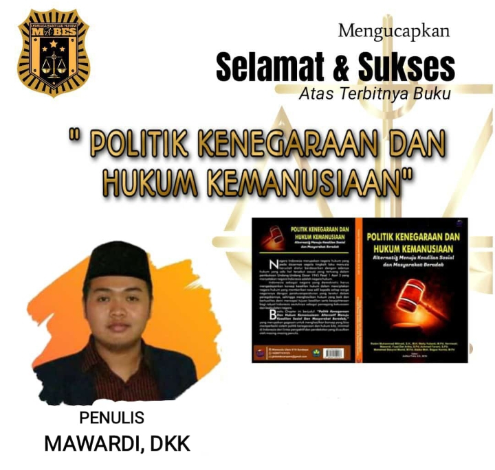LBH MABES Sumenep Mengucapkan Selamat dan Sukses atas Terbitnya Karya Mawardi,dkk