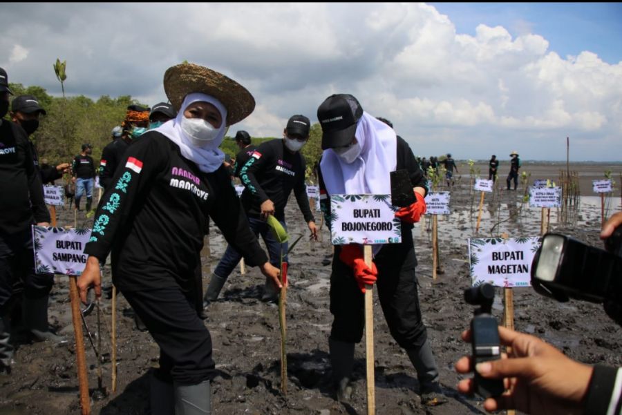 Lestarikan Ekosistem Hayati, Bupati Bojonegoro Anna Mu