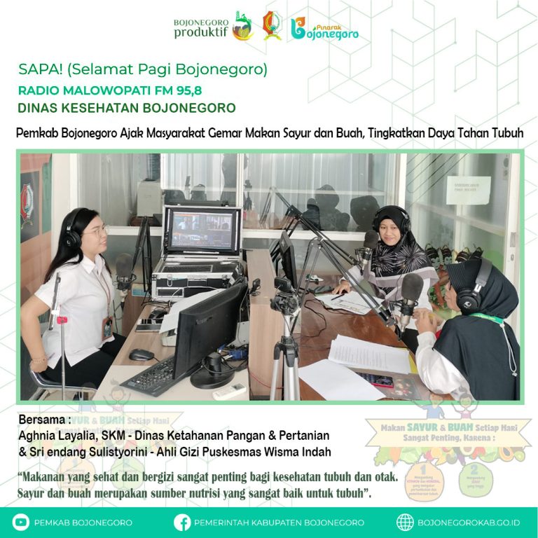 Lewat Program SAPA, Pemkab Bojonegoro Ajak Masyarakat Gemar Makan Sayur dan Buah
