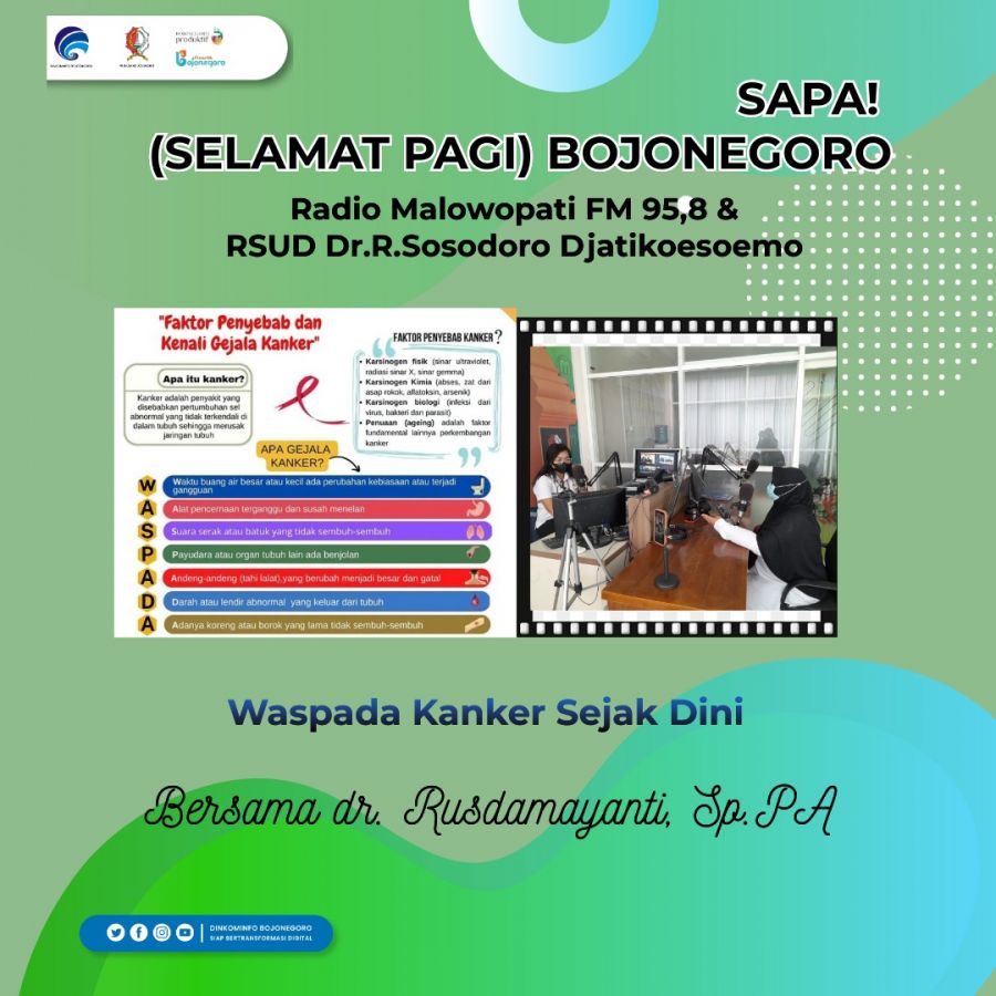 Lewat SAPA! Malowopati, Pemkab Bojonegoro Ajak Warga Waspada Tumor dan Kanker Sejak Dini