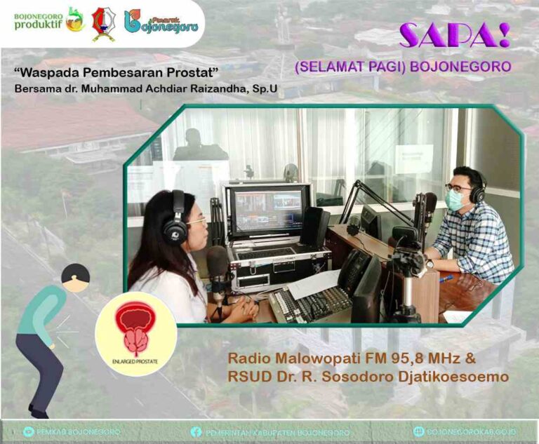 Lewat Sapa Malowopati Pemkab Bojonegoro Ajak Warga Cegah Penyakit Pembesaran Prostat