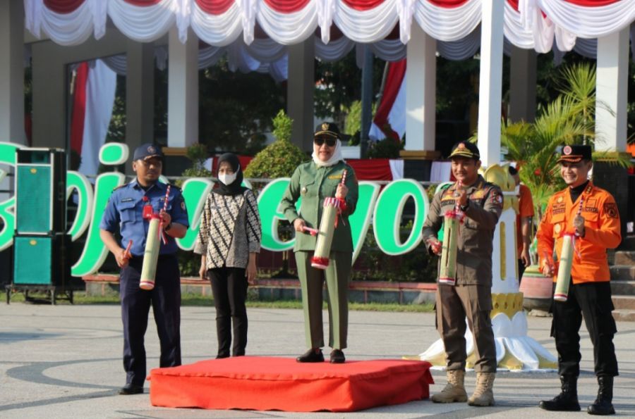 Lomba Linmas Penanganan Bencana, Bupati Harapkan Membangun Jiwa Empati