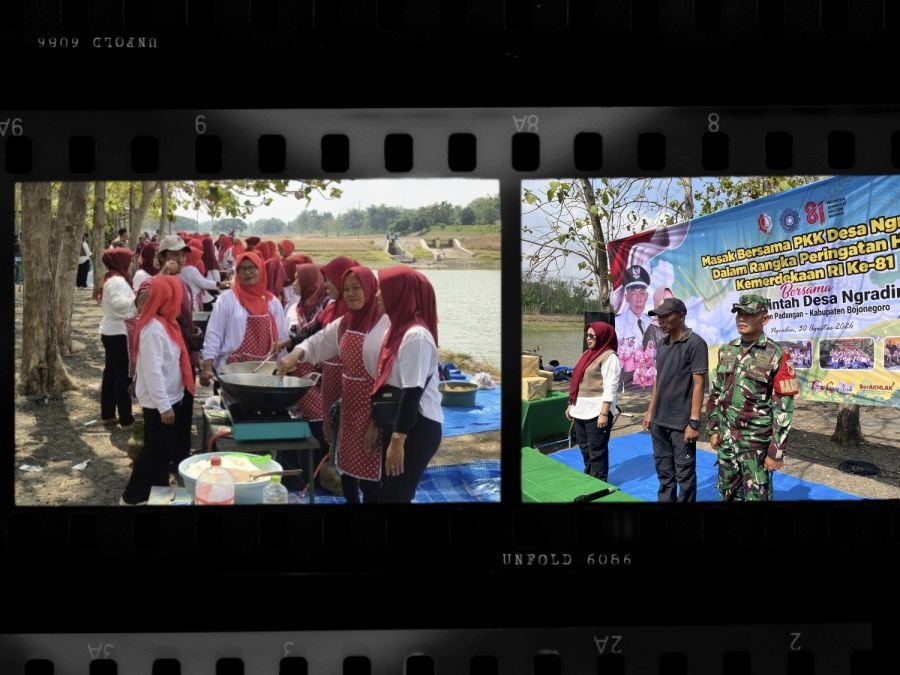 Lomba Memasak Nasi Goreng Meriahkan Perayaan HUT Ke-81 RI di Desa Ngradin-Padangan