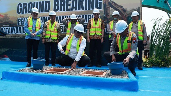 Mako Kompi Brimob Polda Jatim Mulai Dibangun di Pasuruan