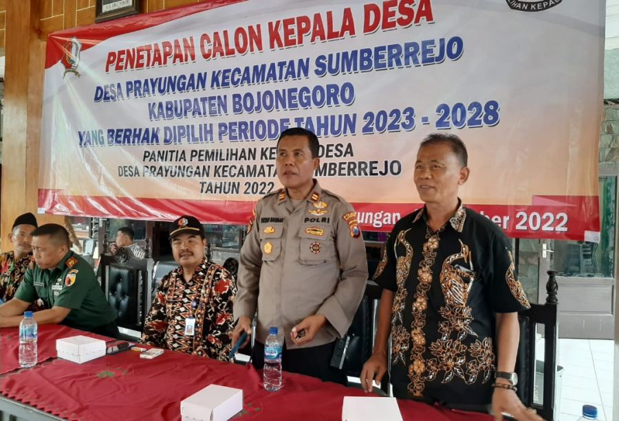 Masa Tenang, Kapolsek Ajak Semua Elemen Masyarakat Jaga Situasi Tetap Kondusif di Wilayah Sumberrejo