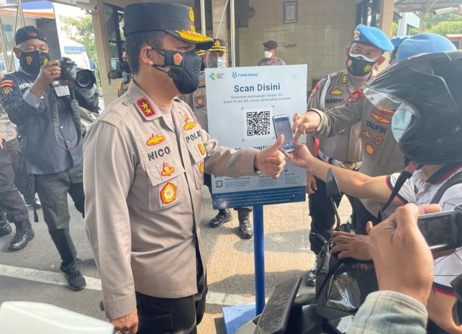 Masuk Mapolda Jatim, Masyarakat Wajib Siapkan Aplikasi PeduliLindungi