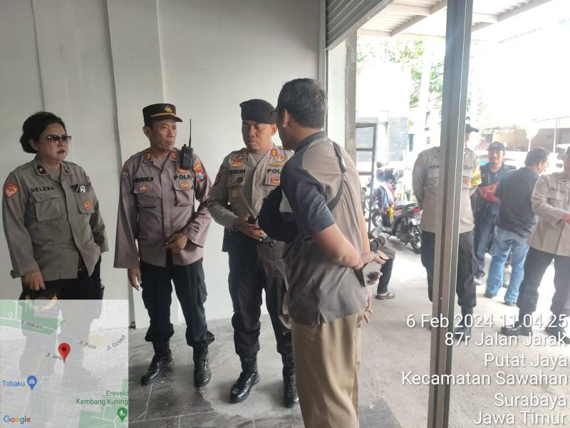 Pastikan Logistik Pemilu di PPK Aman, Polrestabes Surabaya Lakukan Assesment