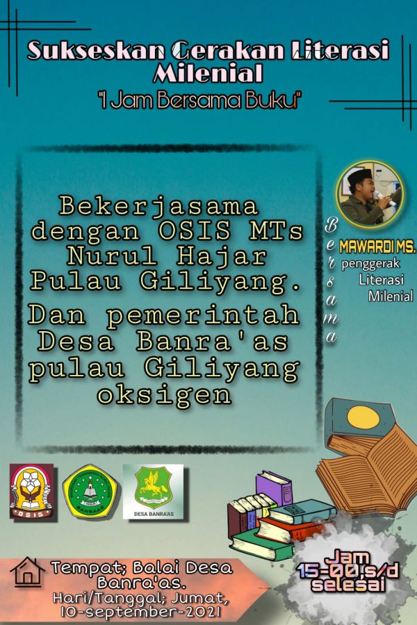 Menggerakkan Literasi Kepulauan Giliiyang, Mawardi Ms Mensinergikan OSIS dengan PEMDES