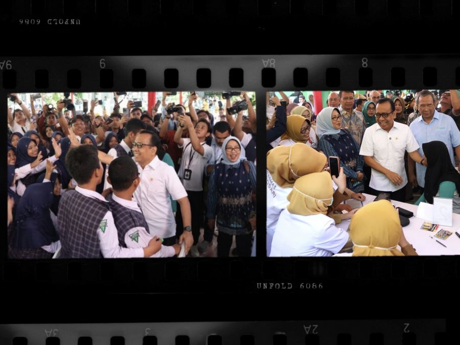 Menko PMK Pratikno Hadiri Pelaksanaan Cek Kesehatan Gratis Bagi Siswa di Bojonegoro