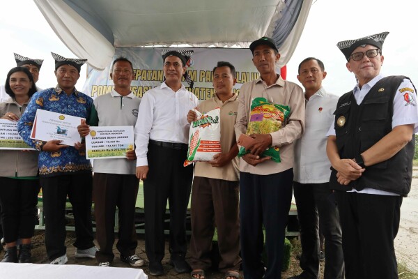 Menteri Pertanian RI Kunjungan Kerja, Siapkan Bantuan Pompanisasi untuk Peningkatan Produksi Padi