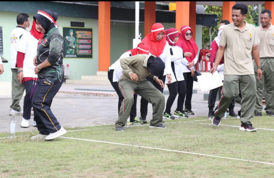 Meriahkan HUT Kemerdekaan RI Ke-77 Kodim 0812/Lamongan Gelar berbagai Lomba Untuk Prajurit TNI