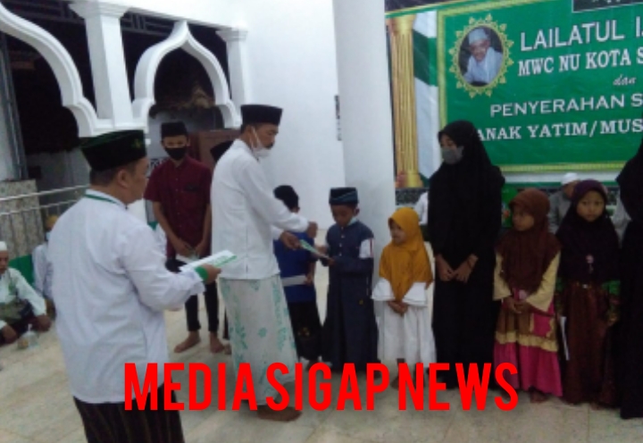 MWC NU Kota Sumenep Gelar Santunan Anak Yatim dan Mustadh'afin