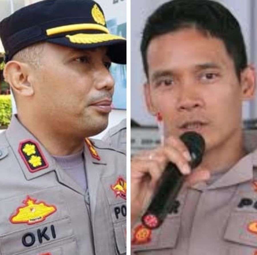 Oki Jabat Wadir Resnarkoba Polda Jatim dan Oskar Waka Polresta Malang Kota
