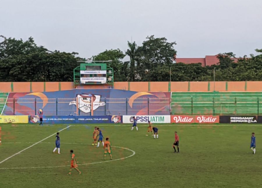 Pada Babak Pertama Persibo Unggul 1-0 Atas Lamongan Fc