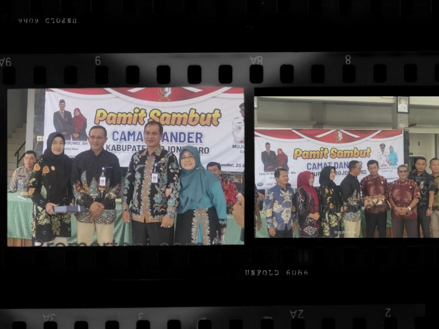 Pamit Sambut Camat Dander Berjalan Khidmat