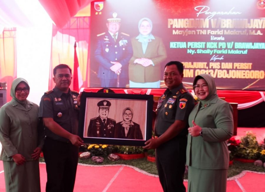 Pangdam V Brawijaya Kunjungi Markas Kodim 0813 Bojonegoro ini Pesannya 