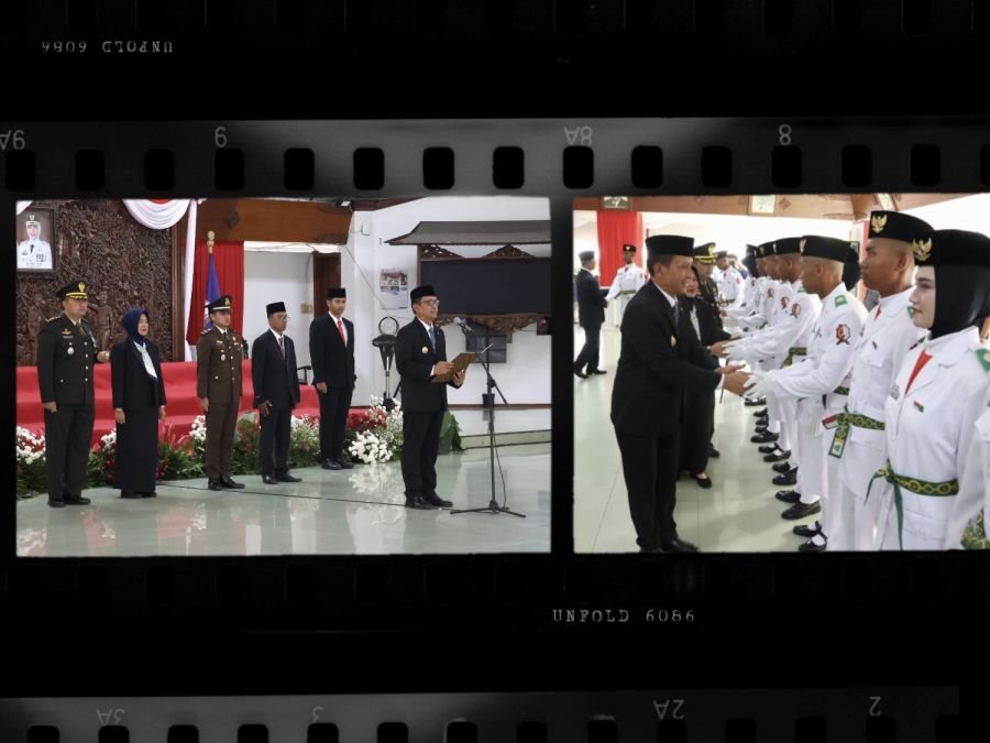 Paskibraka Bojonegoro Resmi Dikukuhkan Bupati Setyo Wahono