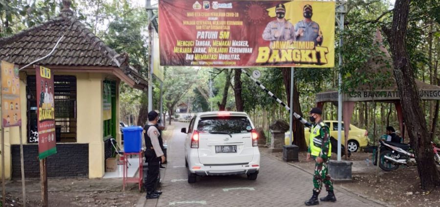 Pastikan Prokes di Tempat Wisata, Petugas Gabungan Gelar Patroli