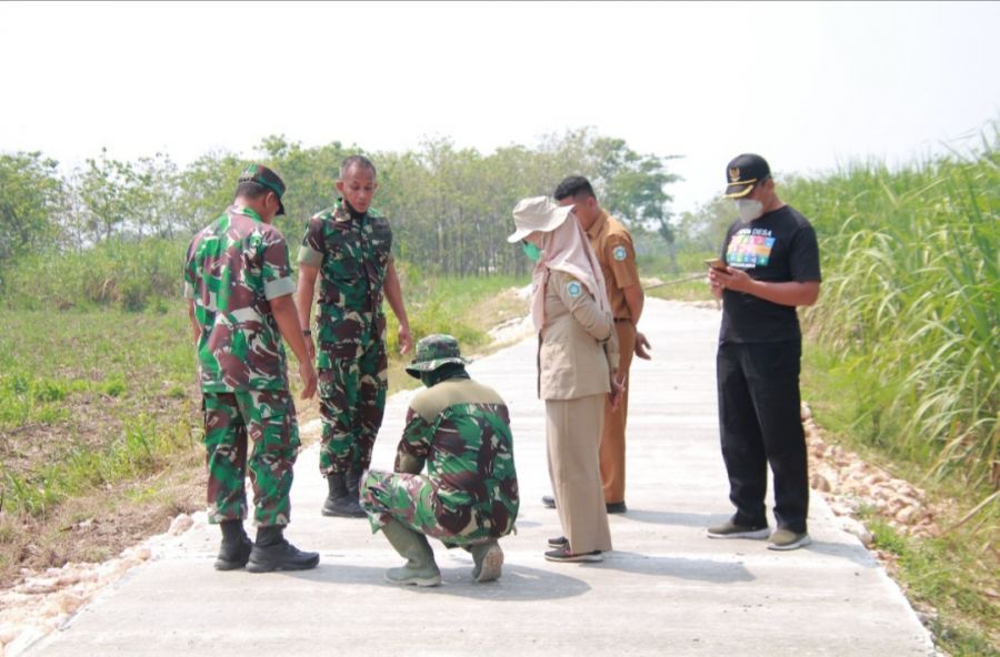 Peltu Saiful Dipercaya Pengawas Lapangan di TMMD 114 Kodim 0812 Lamongan 