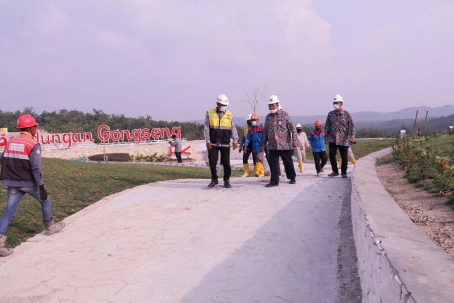 Pembangunan Bendungan Gongseng Tahap Pembersihan Lahan dan September Mulai Diisi Air