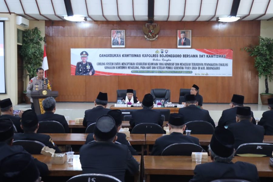 Pemilu Damai 2024, Kapolres Bojonegoro Jalin Silaturahmi Bersama Dai Kamtibmas