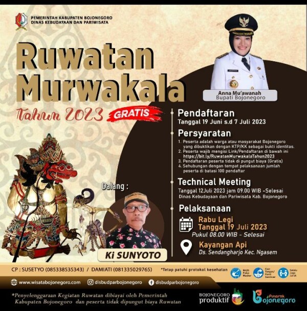Pemkab Bojonegoro akan Kembali Gelar Ruwatan Murwakala Gratis