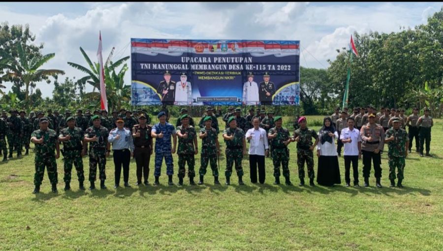 Pemkab Bojonegoro Apresiasi Bukti Nyata TMMD 115 di Ngantru Sekaran Kasiman