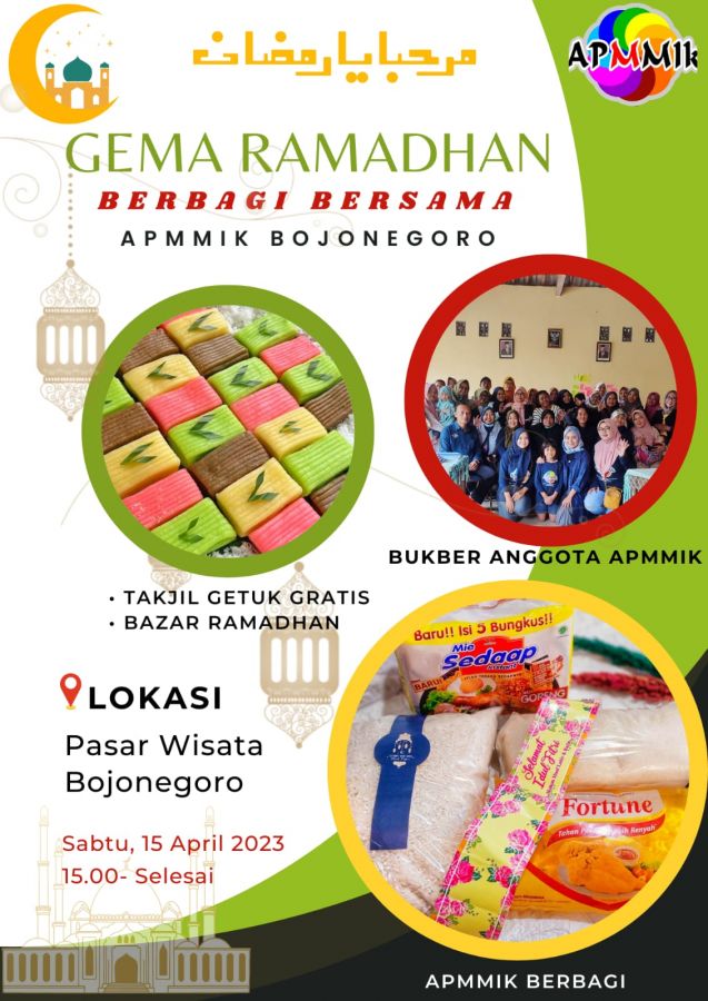 Pemkab Bojonegoro Bersama APMMIK Gelar Gema Ramadhan di Pasar Wisata 