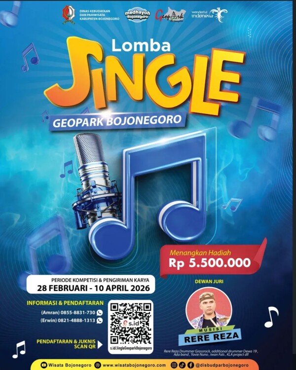 Pemkab Bojonegoro Gelar Lomba Cipta Jingle Geopark 2026