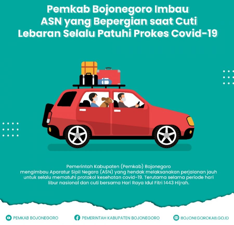 Pemkab Bojonegoro Imbau ASN yang Bepergian saat Cuti Lebaran Selalu Patuhi Prokes Covid-19 