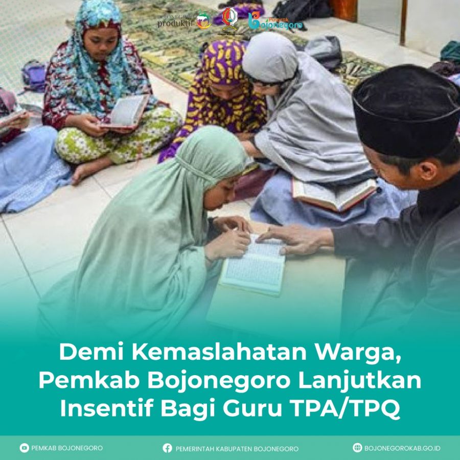 Pemkab Bojonegoro Lanjutkan Insentif Bagi Guru TPA/TPQ Demi Kemaslahatan Warga