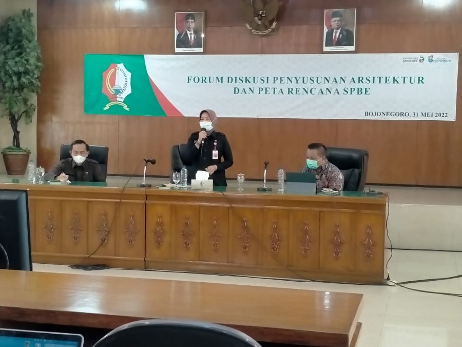 Pemkab Bojonegoro Laksanakan Forum Diskusi Penyusunan Arsitektur Peta Rencana SPBE
